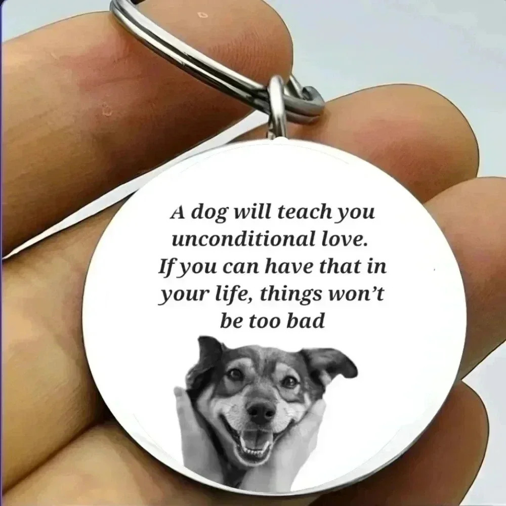 pet animal love puppy dog cute art picture Keychain